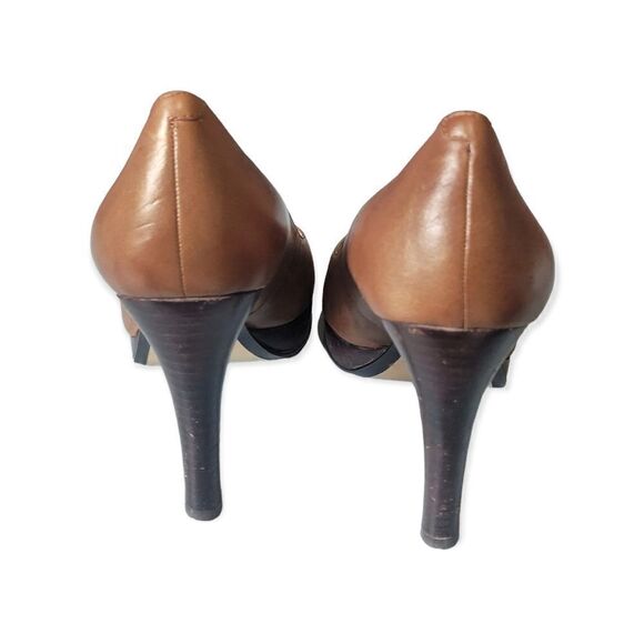 Nine West Leather Open Toe Heel - Picture 3 of 4